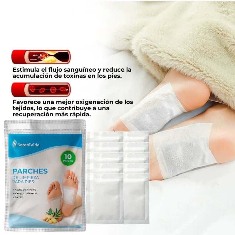Almohadillas Detox para Pies (10 unidades) - SereniVida Mexico