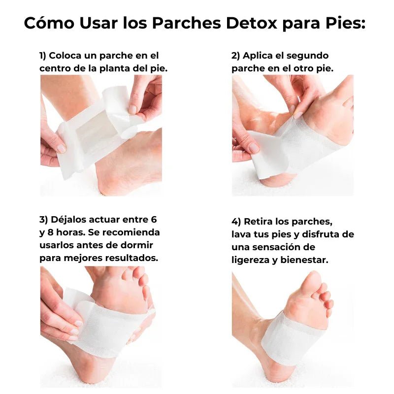 Almohadillas Detox para Pies (10 unidades) - SereniVida Mexico