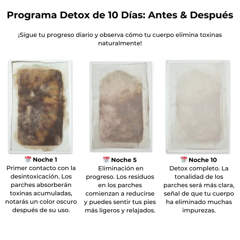 Almohadillas Detox para Pies (10 unidades) - SereniVida Mexico