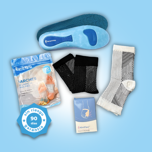 Kit SereniVida™ – Todo lo que tus pies necesitan para sentirse ligeros, sin dolor y sin estrés.