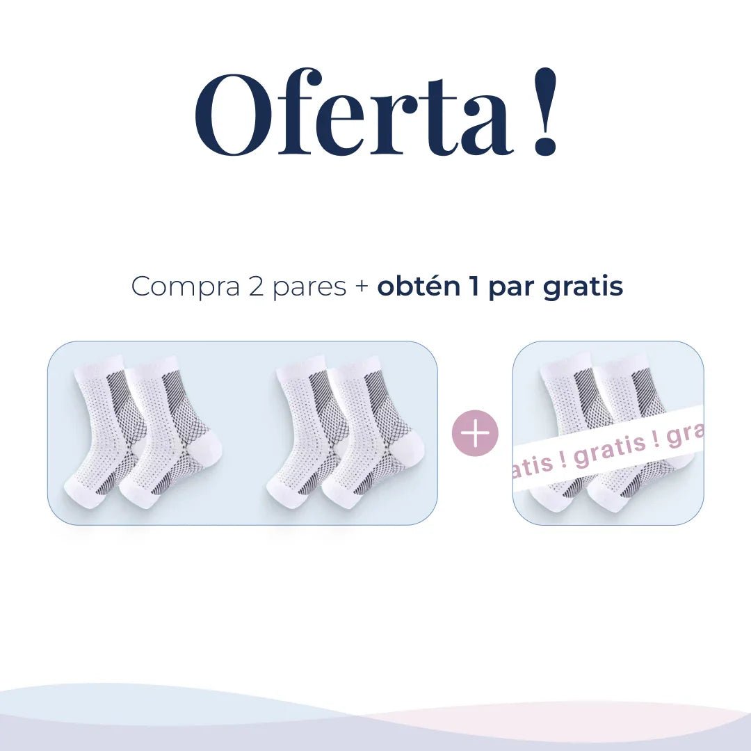 Medias De Compresión - Obtén Alivio Instantáneo De Pies Hinchados Y Adoloridos - SereniVida Mexico